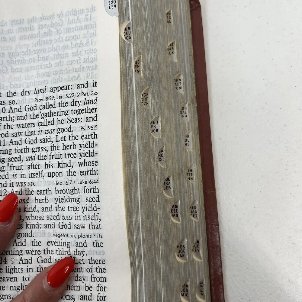 Regency KJV Holy Bible Giant Print Red Letter Reference Blunt Family Records